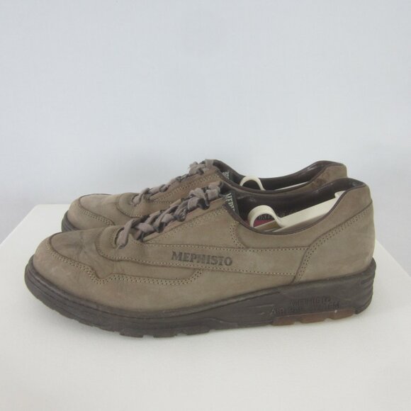 MEPHISTO RUNOFF Womens 9.5 Comfort Shoes Lace Up Shoes Oxfords Brown Taupe Gray - Picture 1 of 14